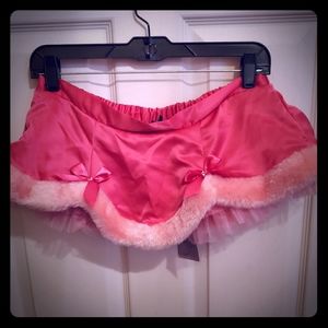 VS Sexy Little Things Pink SANTA Skirt